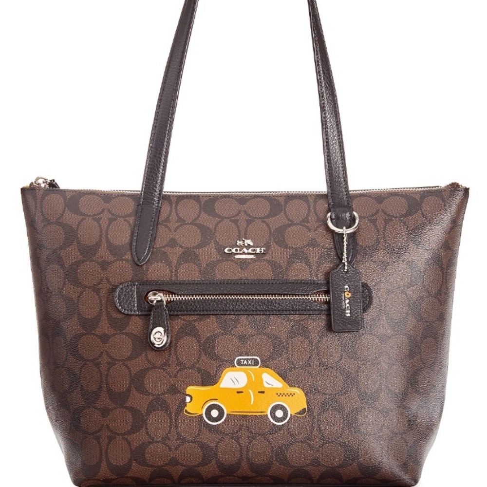 NWT Limited Edition Coach Signature NY Taxi Tote - Picture 1 of 8